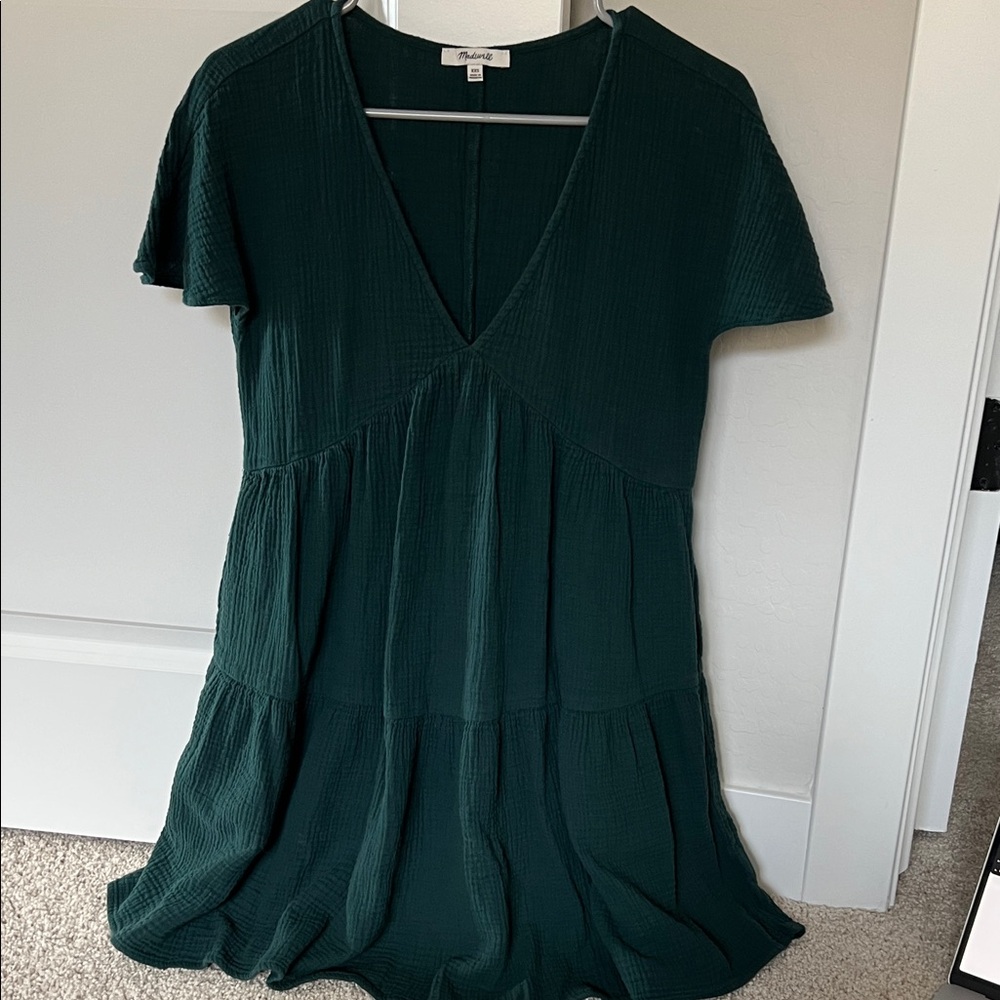 Madewell Deep Teal Textured Top